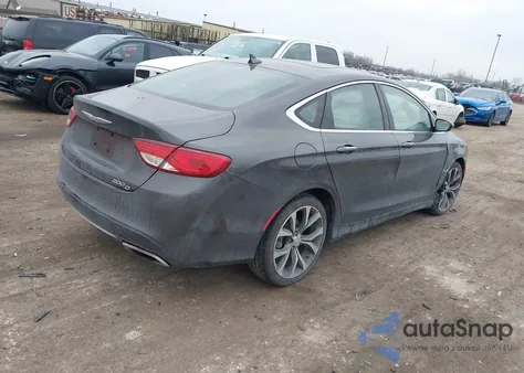2015 Chrysler 200 C из США, поврежденный, VIN 1C3CCCCG4FN525920